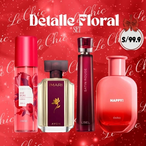 SET DETALLE FLORAL