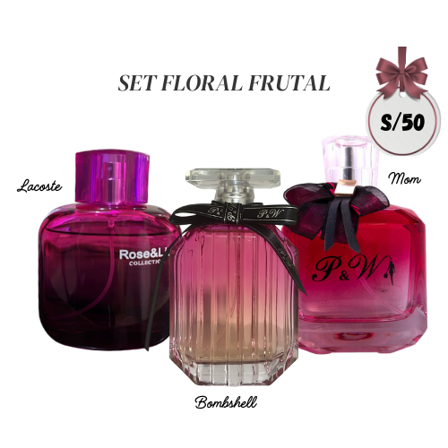 SET FLORAL FRUTAL