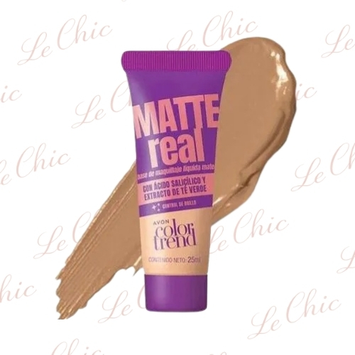 BASE LÍQUIDA MEDIO MATTE REAL AVON
