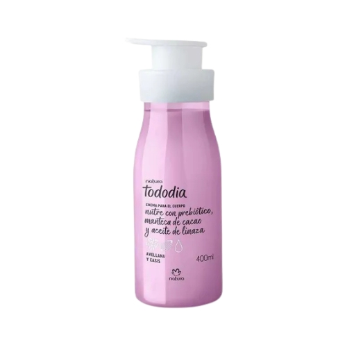 CREMA CORPORAL TODODIA AVELLANA Y CASIS, 400ML