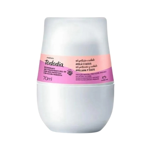 DESODORANTE ANTITRASPIRANTE ROLL-ON TODODIA CEREZA Y AVELLANA, 70ML