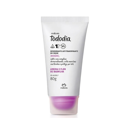 DESODORANTE ANTITRASPIRANTE EN CREMA TODODIA CIRUELA Y FLOR DE VAINILLA, 80G