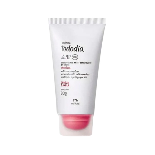 DESODORANTE ANTITRASPIRANTE EN CREMA TODODIA CEREZA Y AVELLANA, 80G