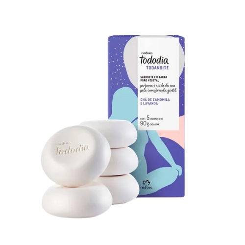 JABONES EN BARRA TODODIA MANZANILLA Y LAVANDA X5 90G C/U
