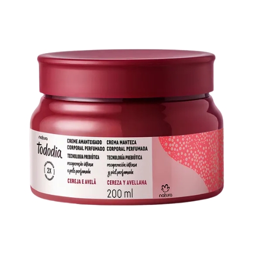 MANTECA CORPORAL TODODIA CEREZA Y AVELLANA, 200ML