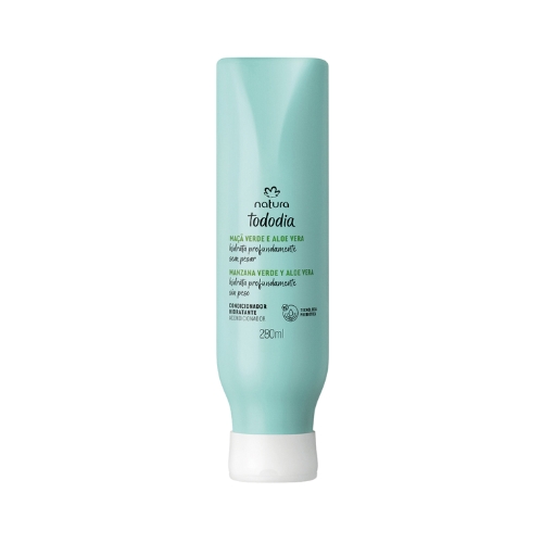 ACONDICIONADOR HIDRATANTE PARA EL CABELLO TODODIA MANZANA VERDE Y ALOE VERA, 280ML