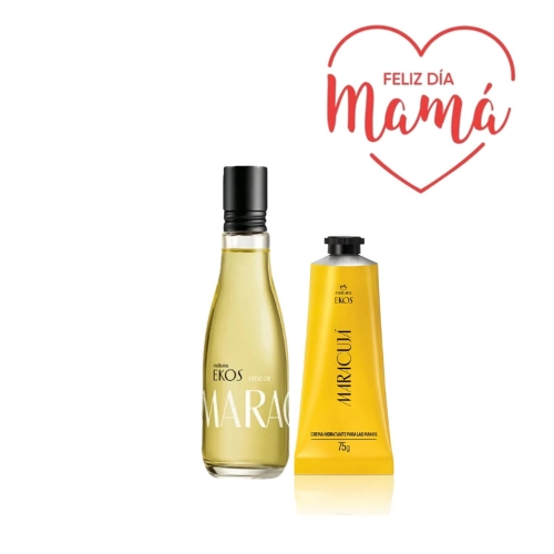 KIT EKOS MARACUYA EAU DE TOILETTE 75 ML + CREMA DE MANOS 75 G