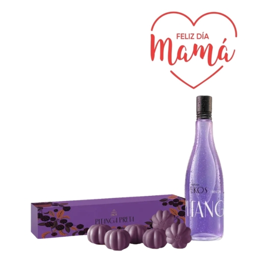 KIT EKOS PITANGA PRETA EAU DE TOILETTE 150 ML + JABONES X6