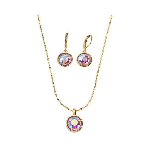 SET COLLAR + ARETES SKY STONES