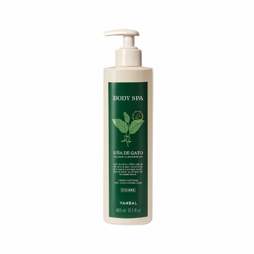 BODY SPA UÑA DE GATO CREMA CORPORAL PIEL SECA A EXTRASECA, 400 ML