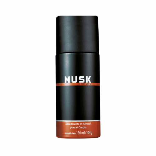 MUSK FOR MEN DESODORANTE EN AEROSOL MASCULINO, 150 ML