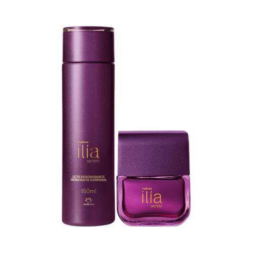 PERFUME ILIA SECRETO 50 ML + CALDA DESODORANTE HIDRATANTE CORPORAL 150 ML