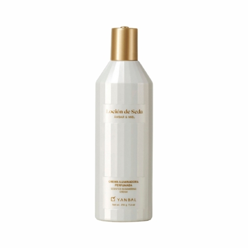LOCIÓN DE SEDA AMBAR & MIEL CREMA ILUMINADORA PERFUMADA, 210 G