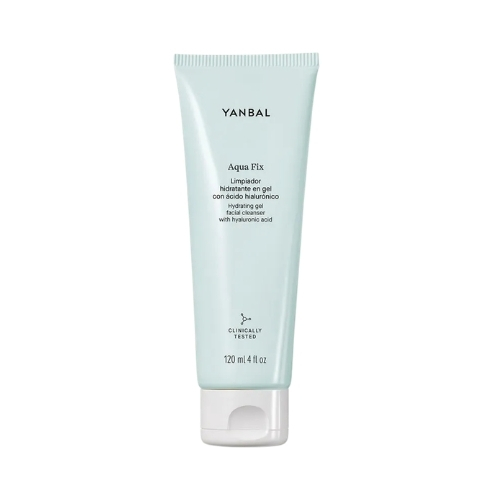 AQUA FIX LIMPIADOR HIDRATANTE EN GEL CON ÁCIDO HIALURÓNICO, 120 ML