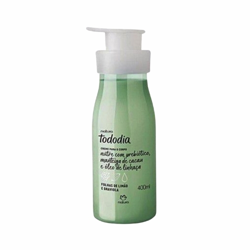 CREMA CORPORAL TODODIA HOJAS DE LIMÓN Y GUANABANA, 400ML