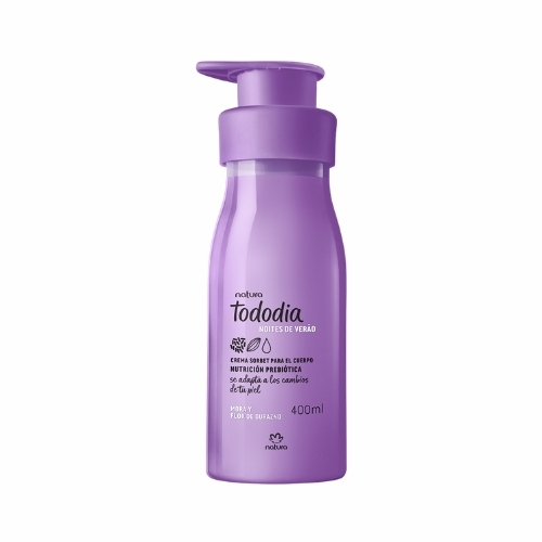 CREMA CORPORAL TODODIA MORA Y FLOR DE DURAZNO, 400ML