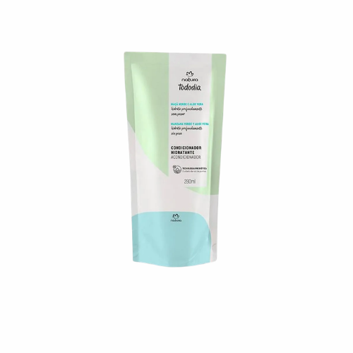 REPUESTO ACONDICIONADOR HIDRATANTE PARA EL CABELLO TODODIA MANZANA VERDE Y ALOE VERA, 300ML
