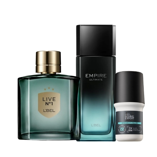 LIVE N°1 100ML + EMPIRE ULTIMATE 100ML + DEO ROLL-ON