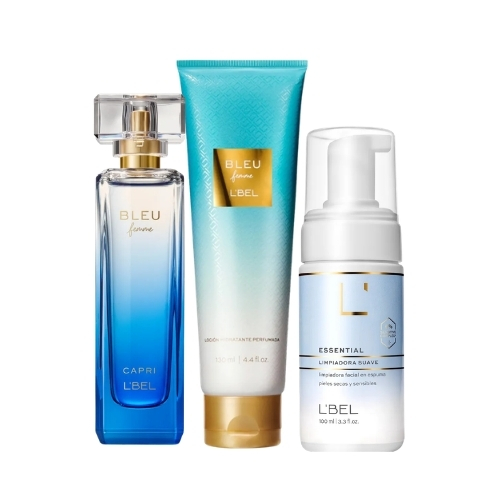 BLEU CAPRI + CREMA BLEU 130 ML + LIMPIADOR EN ESPUMA 100ML